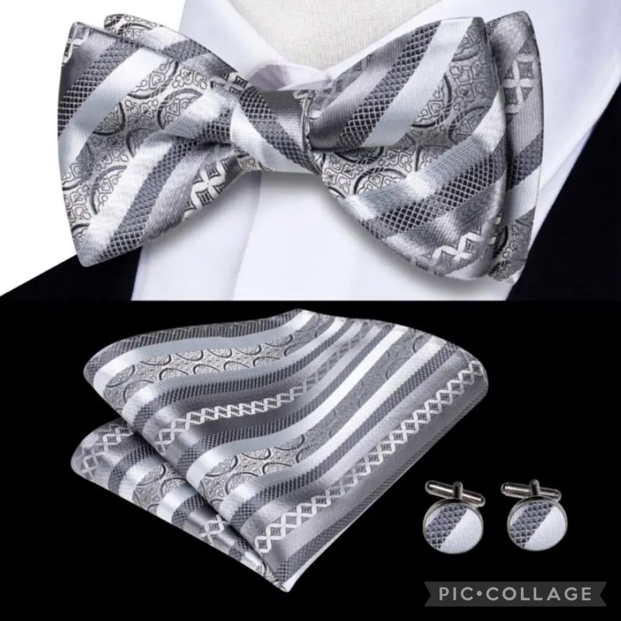 Silk Jacquard Bow Tie 3pc Sets